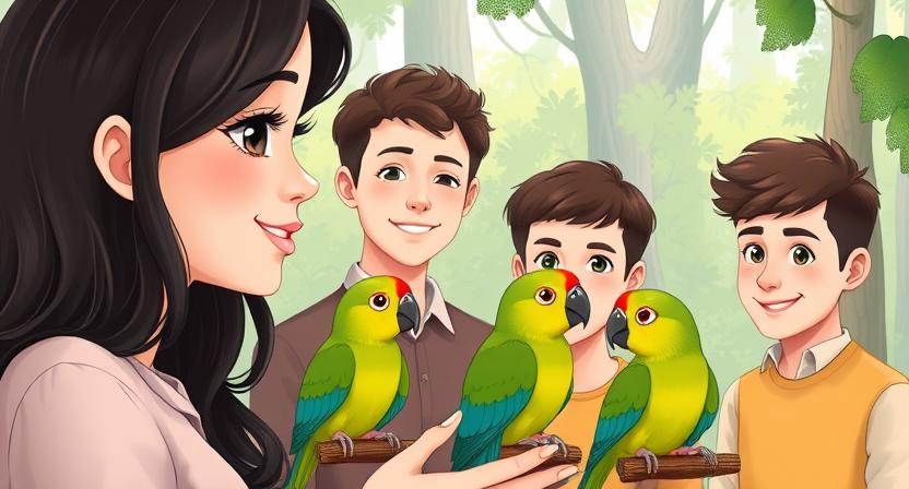 Explicando sobre las cotorras